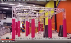 Cheer Amusement Ninja Courses Trampoline Park Combo | Indoor Play Equipment | Cheer Amusement 