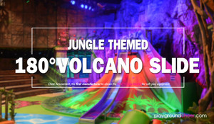 Jungle Themed 180° Volcano Slide