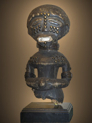 Important  Commemorative Figure of a King, Luba Peoples, D.R. Congo, Circa: 19th Century