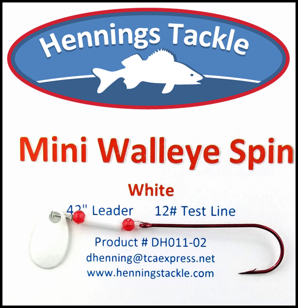 Mini Walleye Spin - White