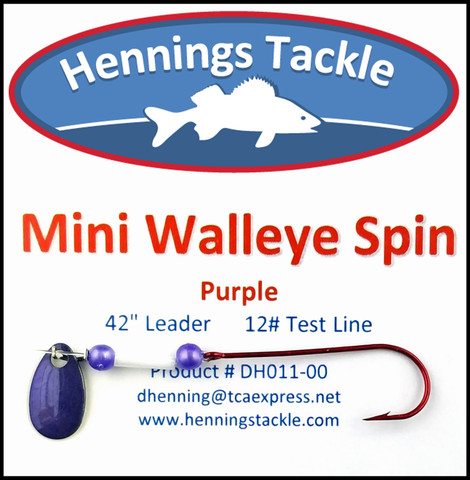Mini Walleye Spin - Purple