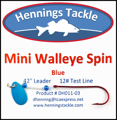 Mini Walleye Spin - Blue