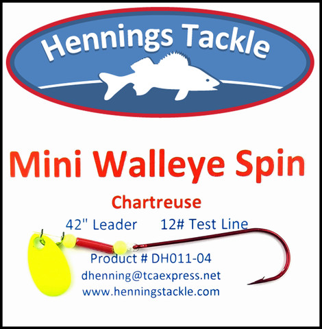 Mini Walleye Spin - Chartreuse