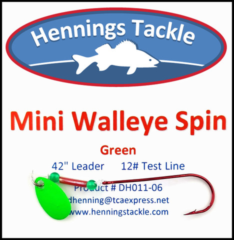 Mini Walleye Spin - Green