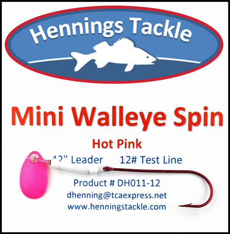 Mini Walleye Spin - Hot Pink