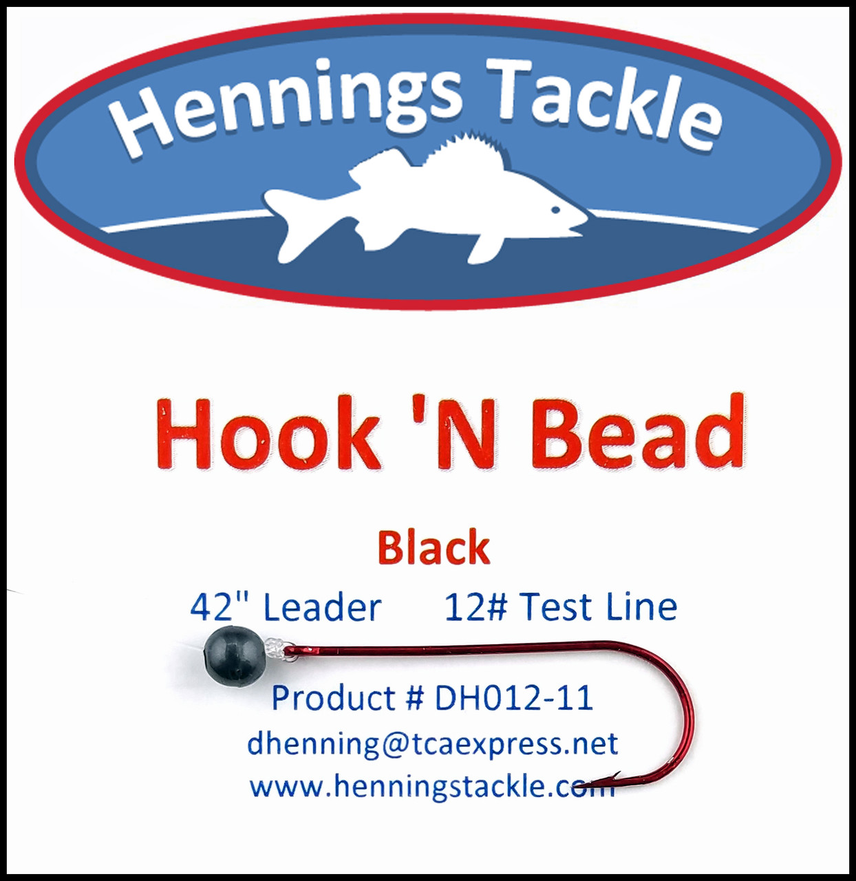 Hook 'N Beads - Black - Henning's Tackle