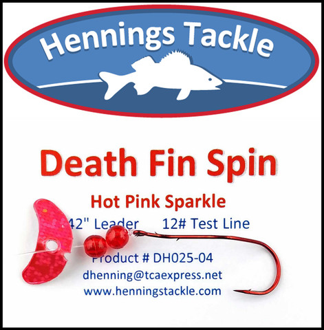 Death Fin Spins - Hot Pink Sparkle