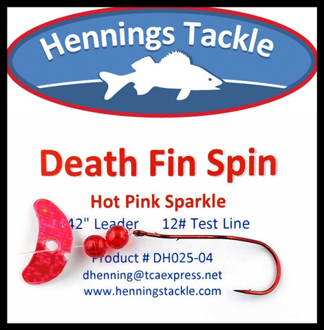 Death Fin Spins - Hot Pink Sparkle