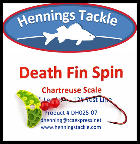 Death Fin Spins - Chartreuse Scale