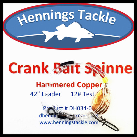 Crank Bait Spinner - Hammered Copper
