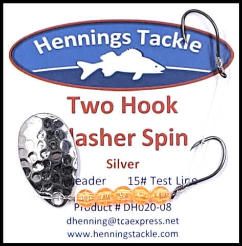 Two Hook Flasher Spin - Silver