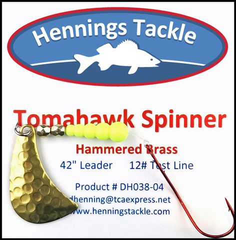 Tomahawk Spinner - Hammered Brass