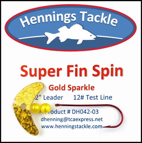 Super Fin Spins - Gold Sparkle