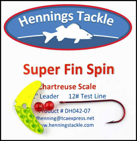 Super Fin Spins - Chartreuse Scale