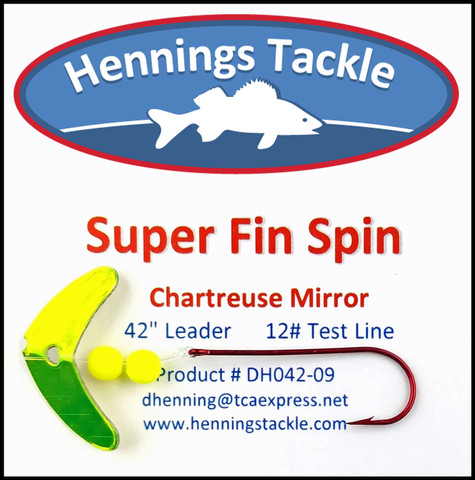 Super Fin Spins - Chartreuse Mirror