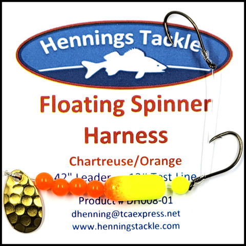 Floating Spinner Harness - Chartreuse/Orange