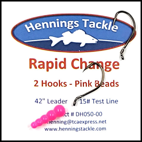 Rapid Change - 2 Hooks - Pink Stack Beads