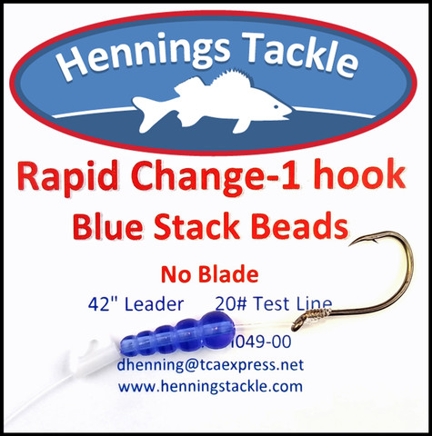 Rapid Change - 1 Hook - Blue Stack Beads