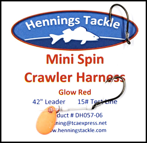 Mini Spin Crawler Harness - Glow Red