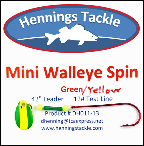 Mini Walleye Spin - Green/Yellow
