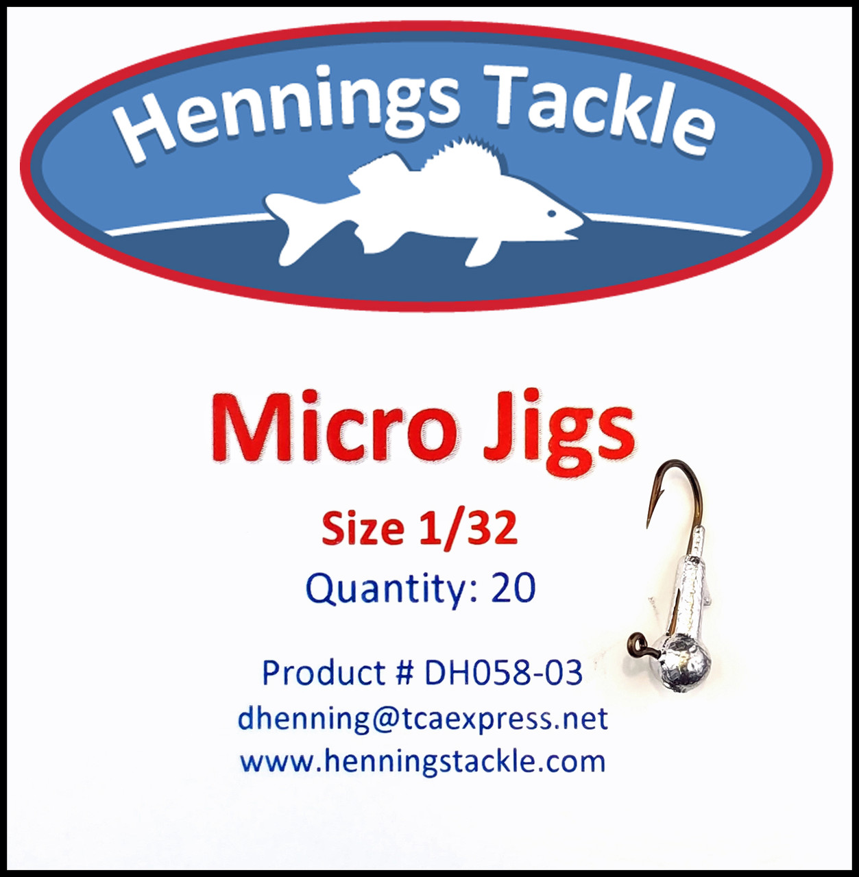 Micro Jigs - 1/32 oz. - Henning's Tackle