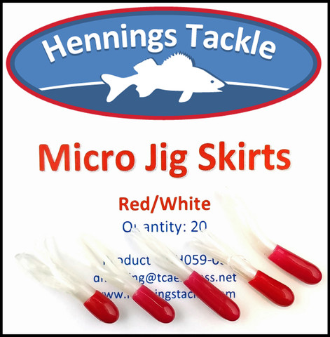 Micro Jig Skirts - Red/White