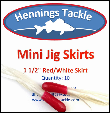 Mini Jig Skirts - Red/White