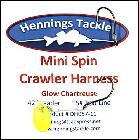 Mini Spin Crawler Harness - Glow Chartreuse