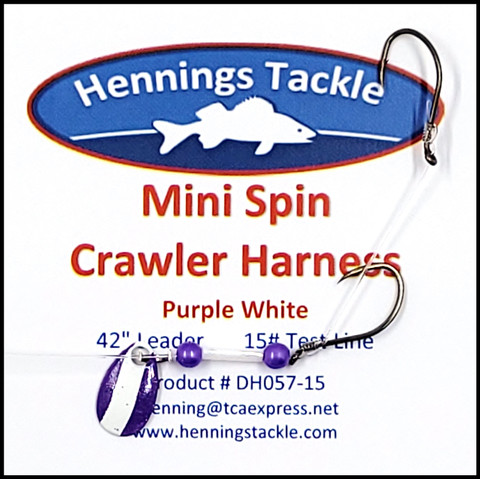 Mini Spin Crawler Harness - Purple/White
