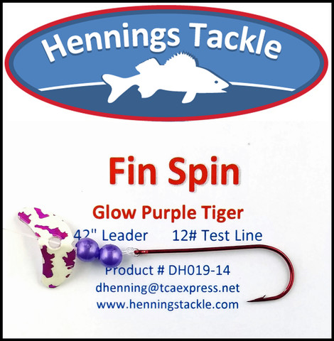 Fin Spins - Glow Purple Tiger