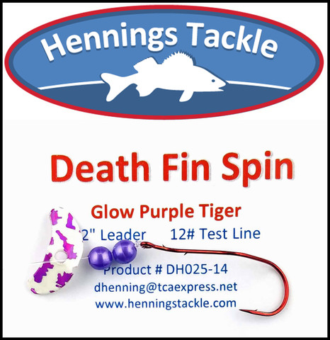 Death Fin Spins - Glow Purple Tiger