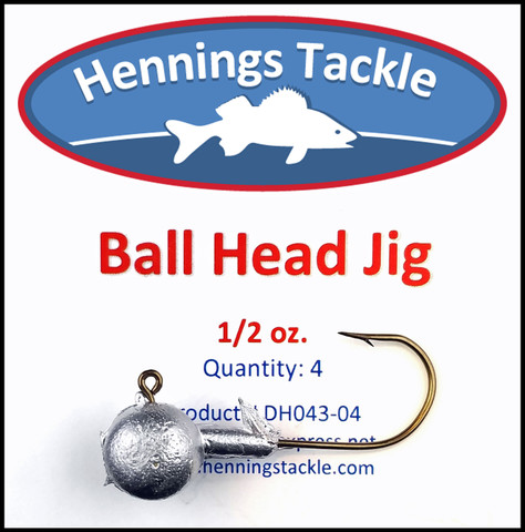 Ball Head Jigs - 1/2 oz.