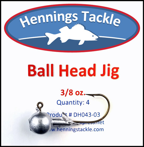 Ball Head Jigs - 3/8 oz.