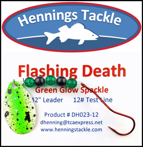 Flashing Death - Green Glow Spackle