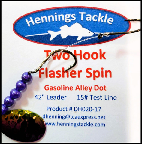Two Hook Flasher Spin - Gasoline Alley Dot