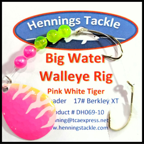 Big Water Walleye Rig - Pink White Tiger