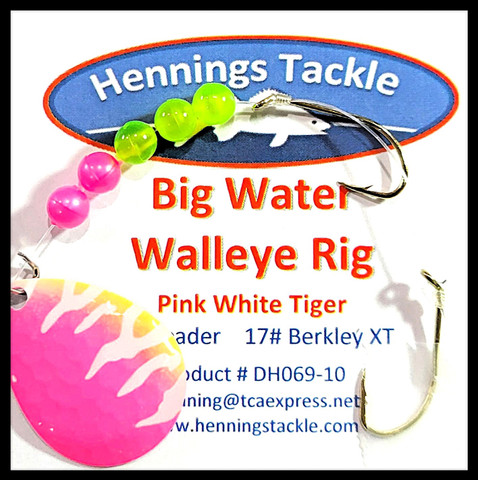 Big Water Walleye Rig - Pink White Tiger