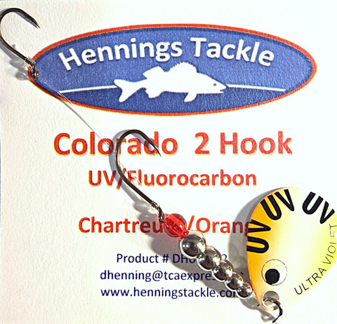 Colorado 2 Hook - Chartreuse/Orange