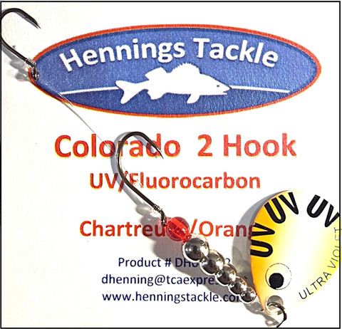 Colorado 2 Hook - Chartreuse/Orange
