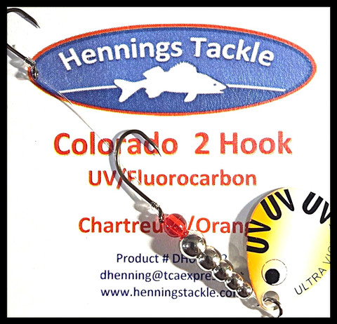 Colorado 2 Hook - Chartreuse/Orange