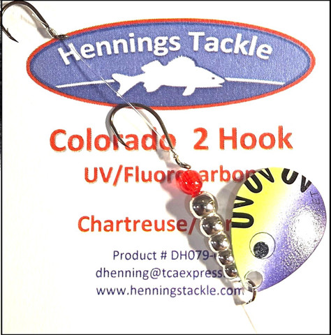 Colorado 2 Hook - Chartreuse/Purple