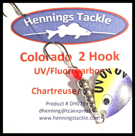 Colorado 2 Hook - Chartreuse/Purple
