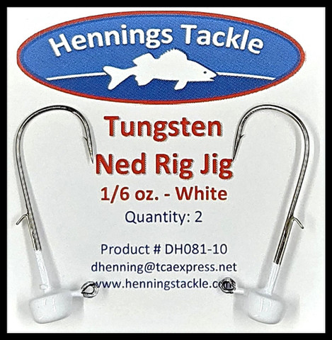 Tungsten Ned Rig Jig - 1/6 oz. - White