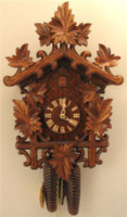 Rombach and Haas 8 Day Black Forest Leaves Cuckoo Clock 8250