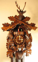 Rombach and Haas 8 Day Black Forest Musical Hunting Cuckoo Clock 8320