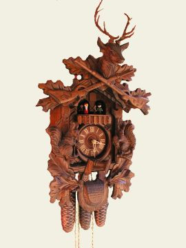 8 Day German Black Forest Musical Hunting Cuckoo Clock 61 All About Time