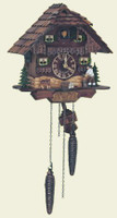 Schneider 1 Day Wooden Chalet Cuckoo Clock 75/9