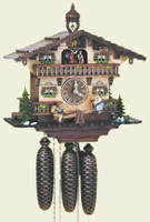 Schneider 8 Day Wooden Musical Chalet Cuckoo Clock 8TMT 287/9