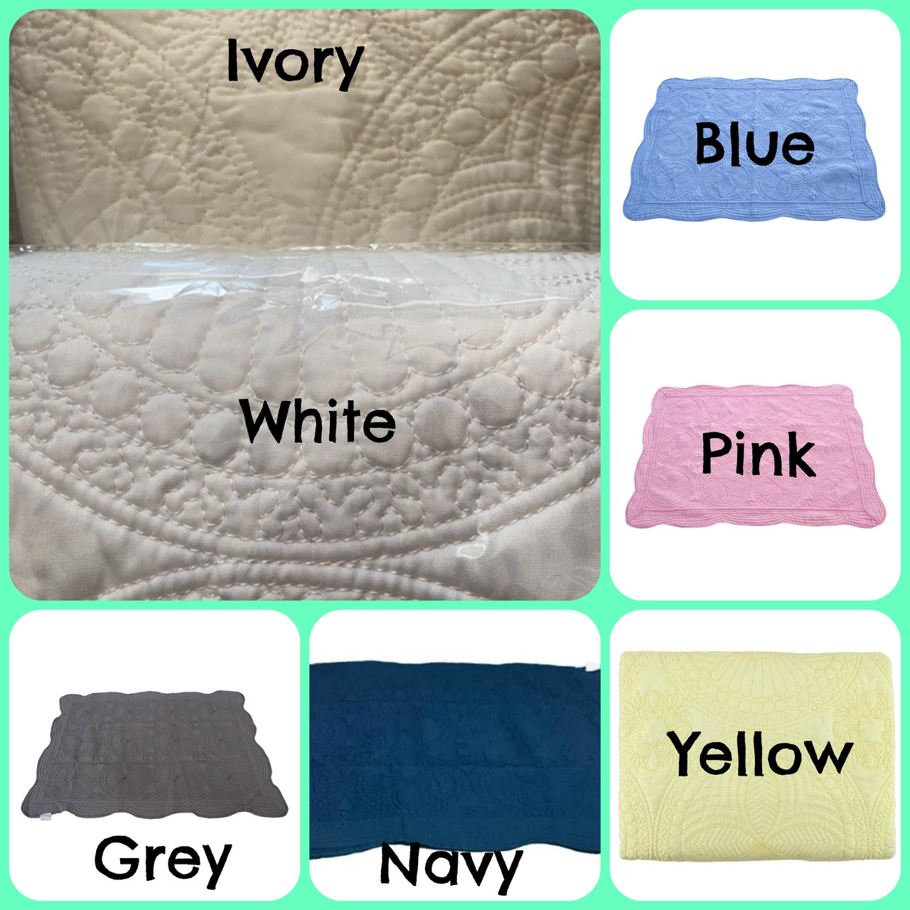 Heirloom Quilts 36x46 Trim Colors – Little Bits Embroidery Blanks
