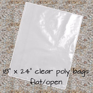 18" x 24" Clear Poly Bags